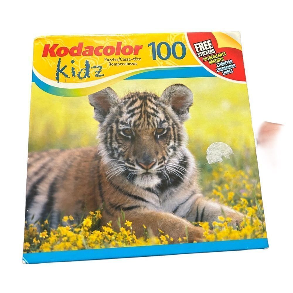 Vintage Kodacolor Kidz Tiger Cub 100 Piece Jigsaw Puzzle